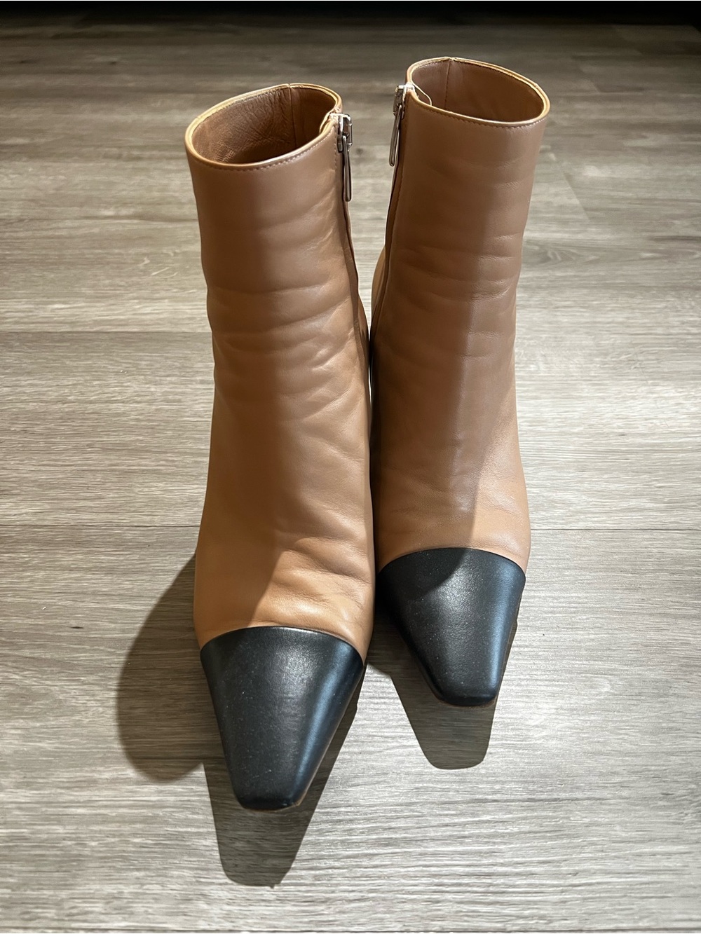 Gianvito Rossi black & tan leather ankle boots - Picture 4 of 9